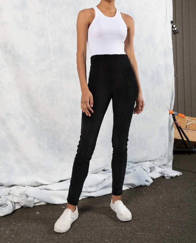 One-DAY Sale Slim Cord Pants In Black
