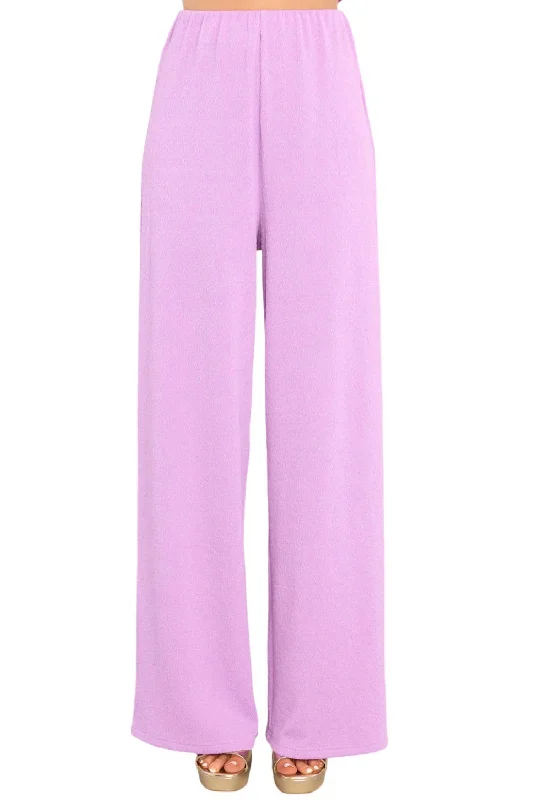 Lowest Prices Unity Ring Textured Pants In Lilac