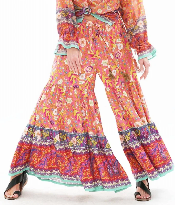 Best Bargains Watercolor Dream Pants In Pink Multi