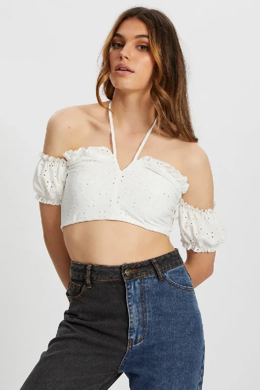 Quick Sale White Bandeau