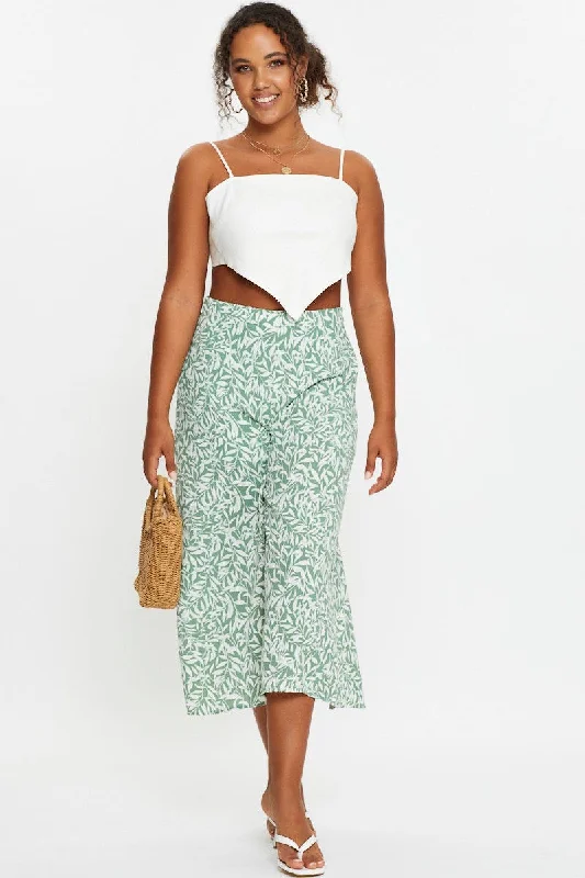 Last Chance White Scarf Top Sleeveless Crop