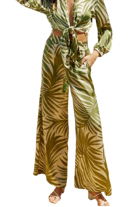 Unbeatable Prices Wide Leg Pull On Pants In Tropical Adventures