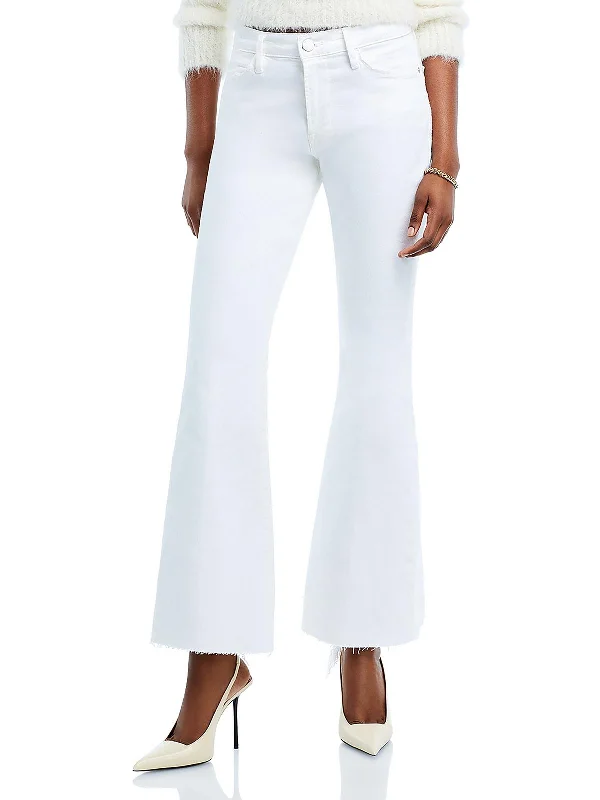 Unbeatable Prices Womens Destroyed Denim Flared Jeans