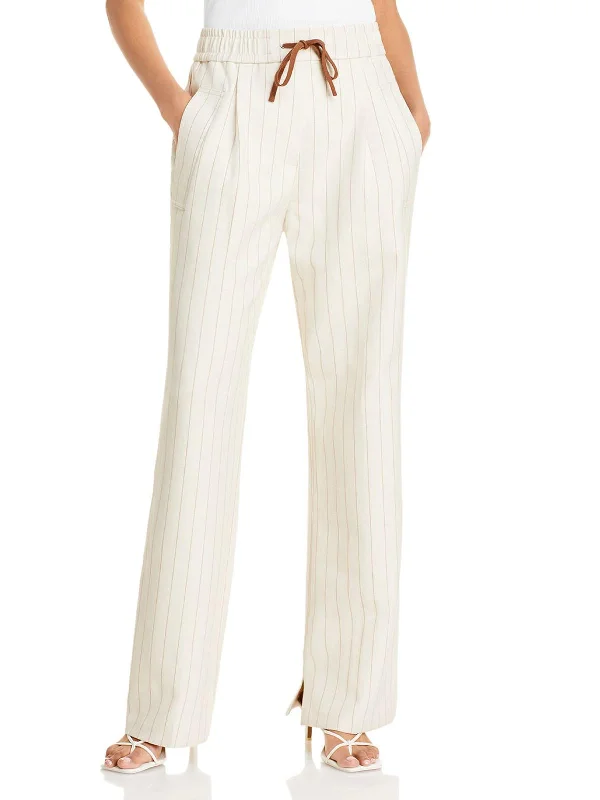 Flash Sale Womens Striped Drawstring Pants