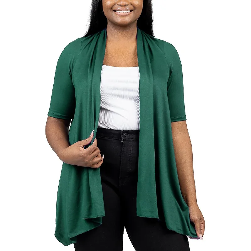 Exclusive Savings 24seven Comfort Apparel Womens Elbow Sleeves Open Front Kimono