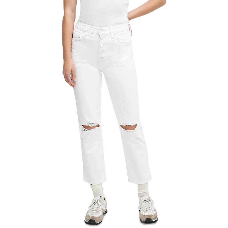 Steals and Deals 7 For All Mankind Womens Denim Straight Fit Cropped Jeans