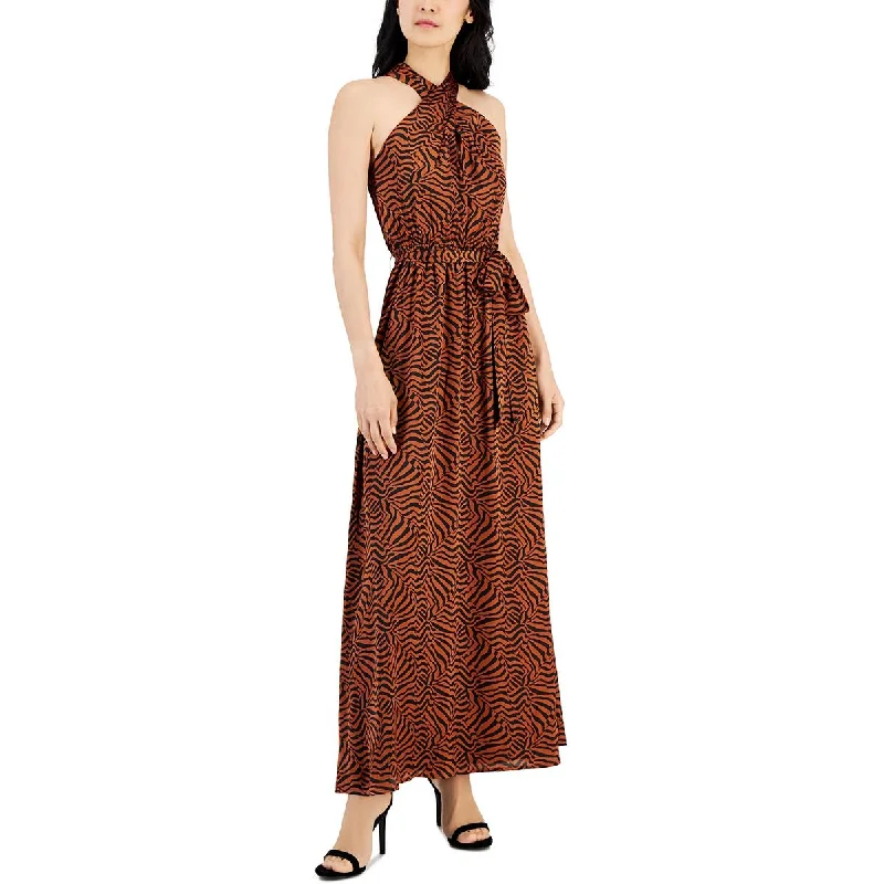 Friends and Family Sale Anne Klein Womens Daytime Maxi Halter Dress
