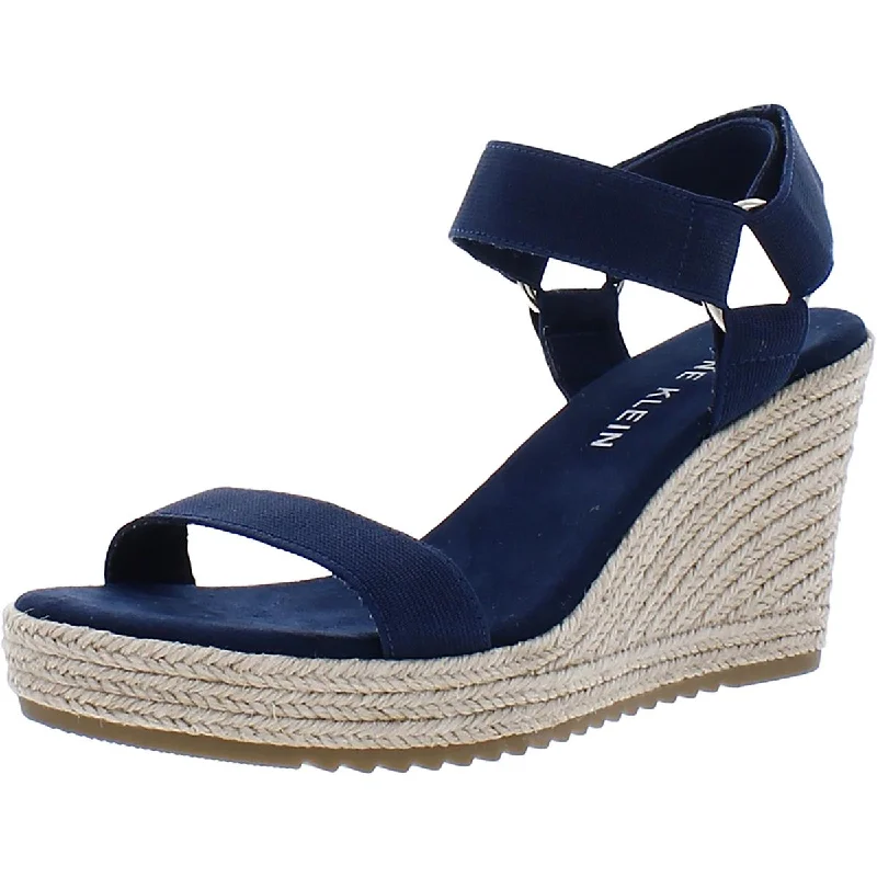 Limited Time Offer Anne Klein Womens Wren Comfort Insole Ankle Strap Espadrilles