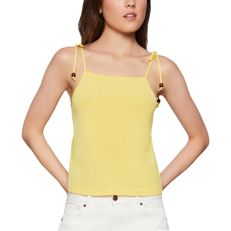 Seasonal Clearance BCBGeneration Women's Beaded Tie Strap Square Neck Cami Tank Top