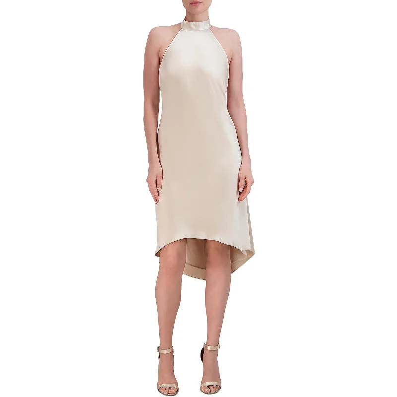 Buy More, Save More BCBGMAXAZRIA Womens Satin Midi Cocktail And Party Dress