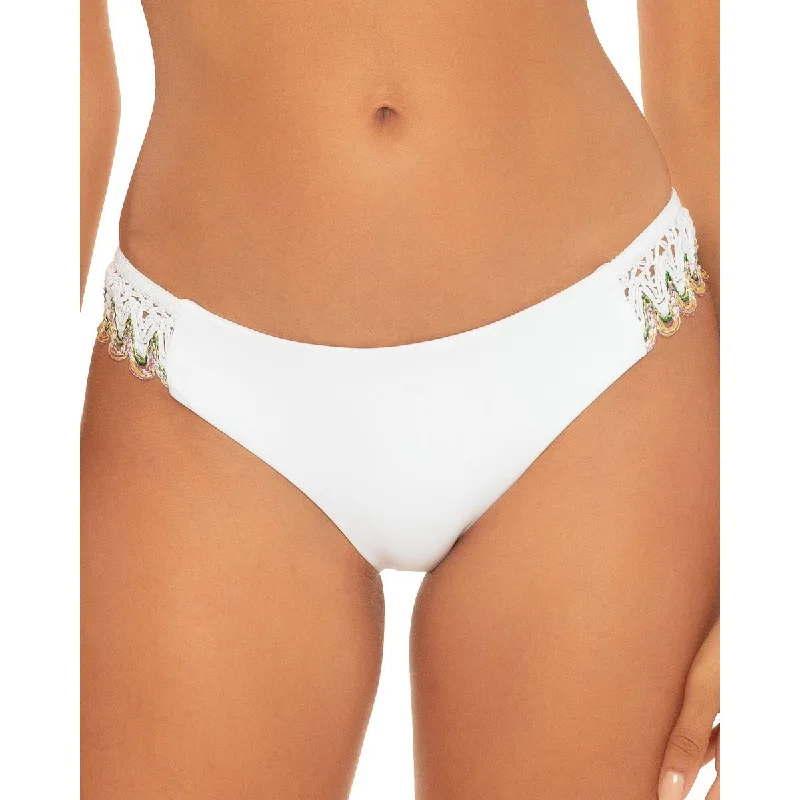 Weekend Special Becca by Rebecca Virtue Womens Layla Crochet Trim Swim Bottom Separates