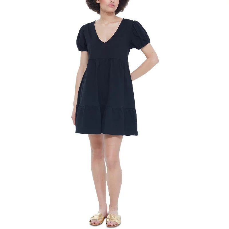 Today’s Deal Black Tape_ Womens   Party Mini Shift Dress