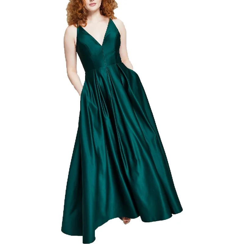 Extra Savings Blondie Nites Womens Juniors V-Neck Formal Evening Dress