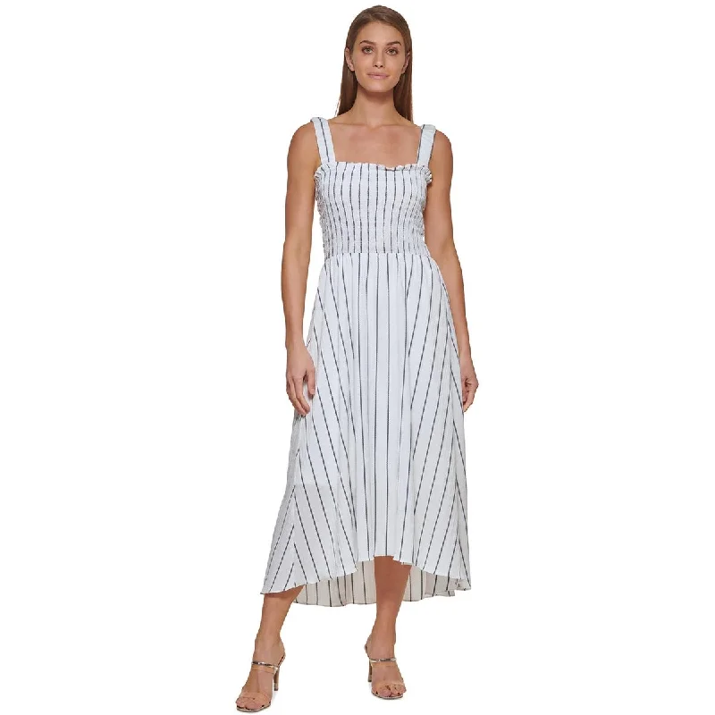 Buy More, Save More DKNY Womens Smocked Maxi Sundress