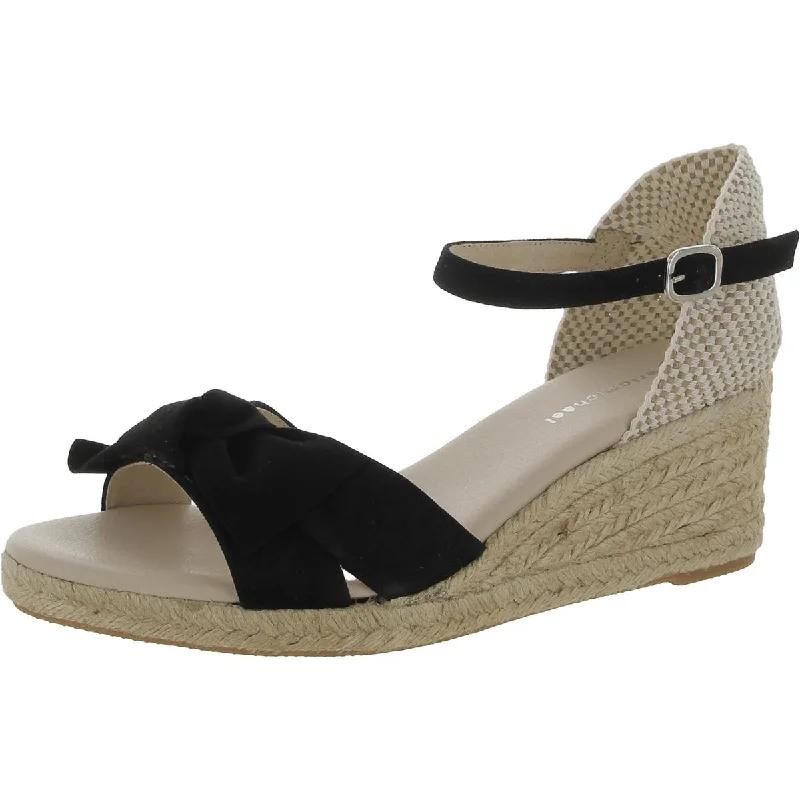 Get It Before It’s Gone Eric Michael Womens Gwenith Leather Wedge Espadrille Heels