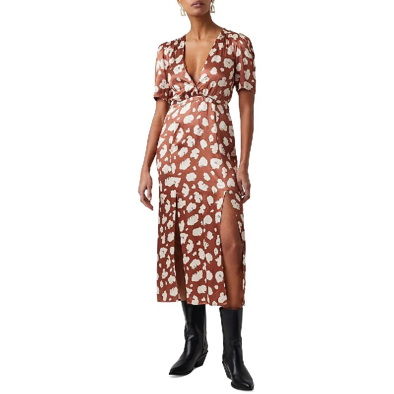 Special Buy French Connection Womens Printed Tea Length Midi Dress