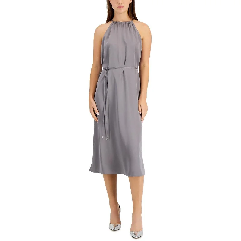 Savings Spectacular INC Womens Satin Long Midi Dress
