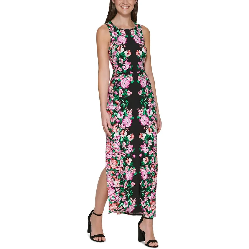 Act Fast Guess Womens Floral Print Long Maxi Dress