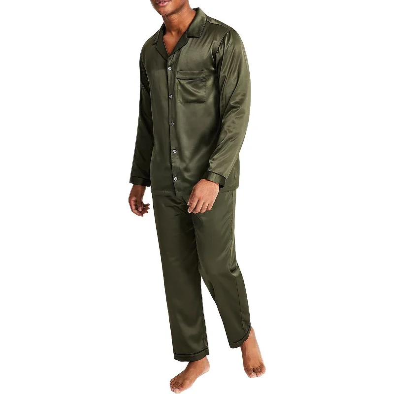 Limited Quantity INC Mens Satin Nightwear Sleep Shirt