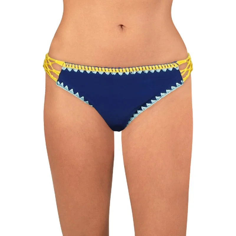 Stock Up and Save Jessica Simpson Womens Lattice Embroidered Swim Bottom Separates