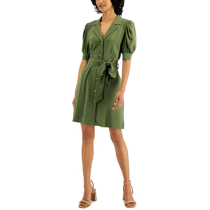 Markdowns Kit & Sky Womens Juniors Puff-Sleeve Short Mini Dress