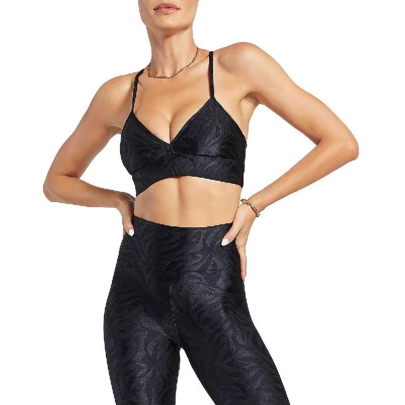 Hurry In Koral Activewear Womens Era Foliage Racerback Activewear Sports Bra