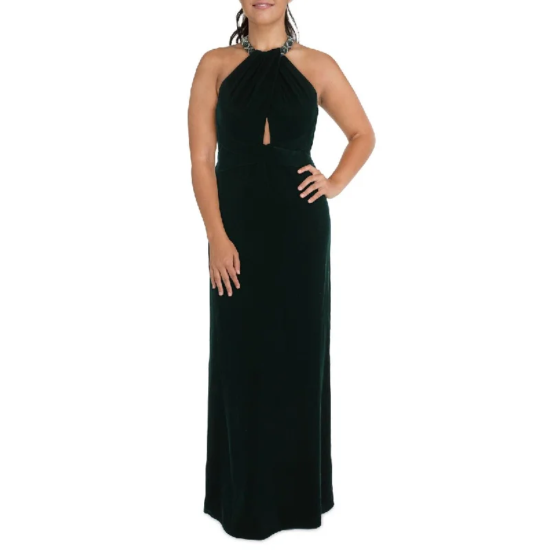 Instant Discount Lauren Ralph Lauren Womens Velvet Beaded Evening Dress