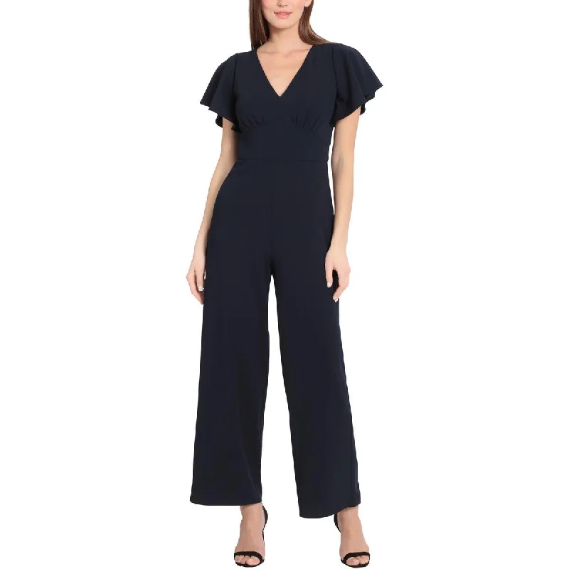 Instant Savings Maggy London Womens Solid  Jumpsuit