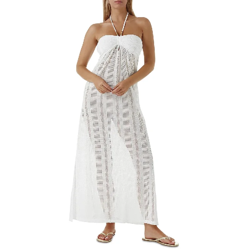 Get It Before It’s Gone Melissa Odabash Womens Open Stitch Knit Maxi Dress