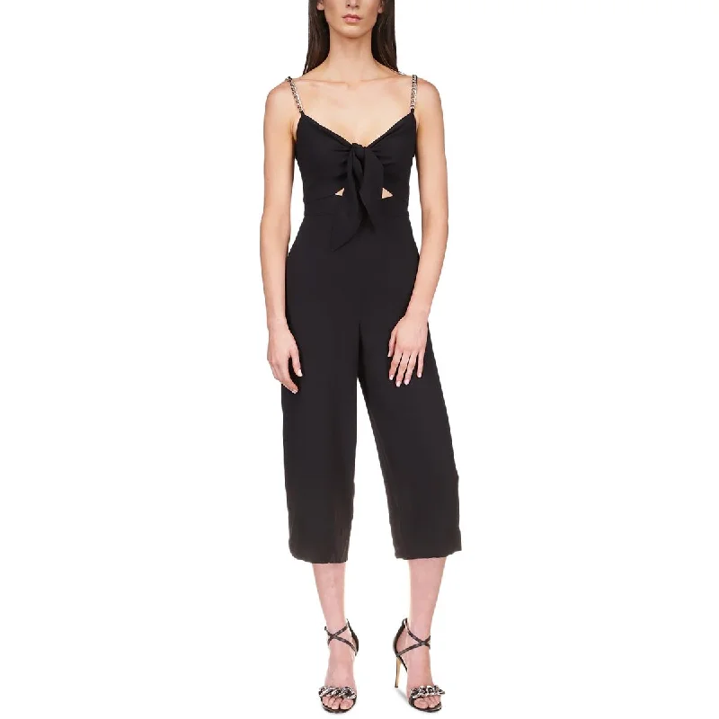 Massive Deals MICHAEL Michael Kors Womens Knot Front Wide Leg Jumpsuit