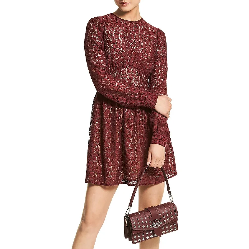 Price Drop Alert MICHAEL Michael Kors Womens Lace Mini Fit & Flare Dress