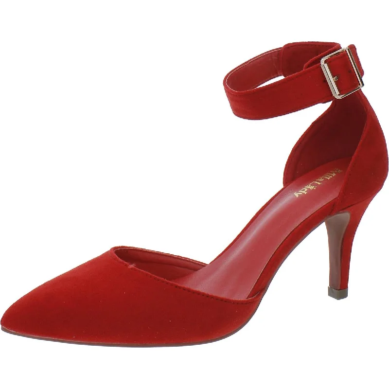 Must-Have Deals Mila Lady Womens Mia Faux Suede Ankle Strap Pumps