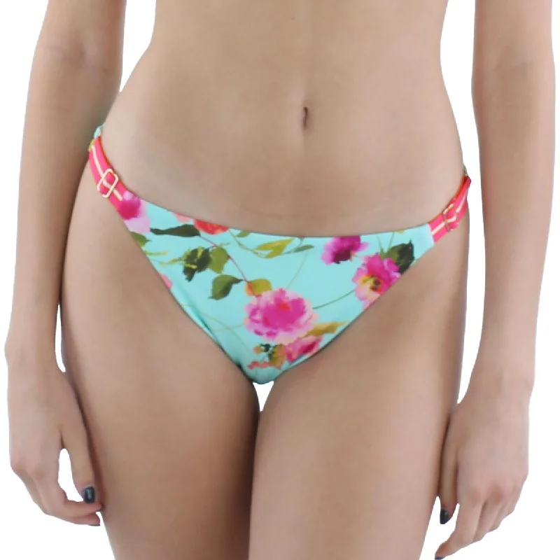 Hot Deal Nanette Lepore Womens Adjustable Floral Swim Bottom Separates