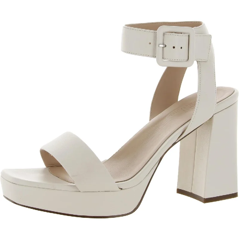 Discount Days Naturalizer Womens Jaselle Leather Ankle Strap Heels
