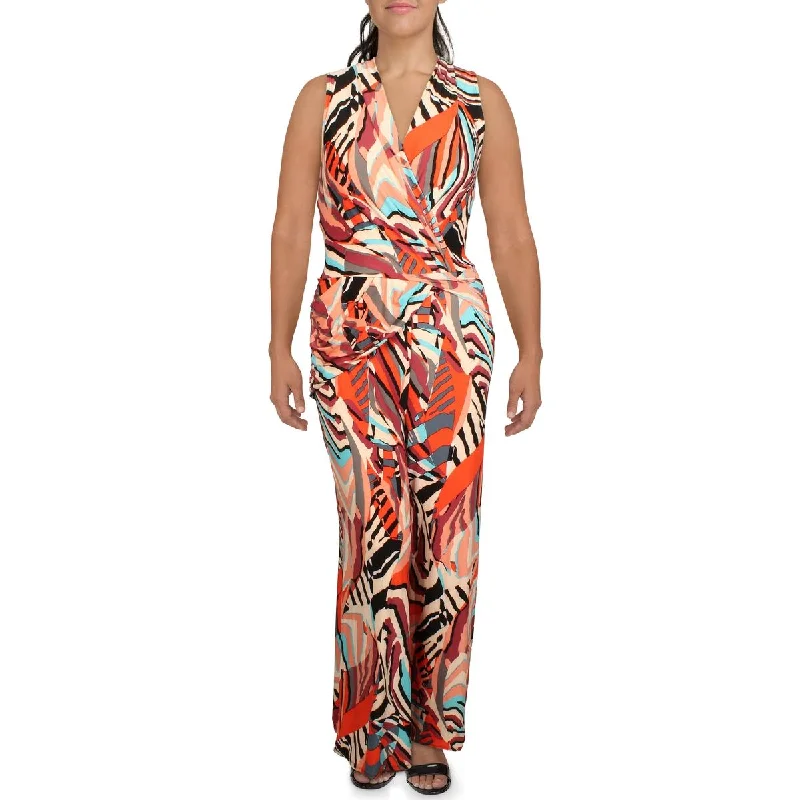 Overstock Sale Rachel Rachel Roy Womens Animal Print Wide Leg Jumpsuit
