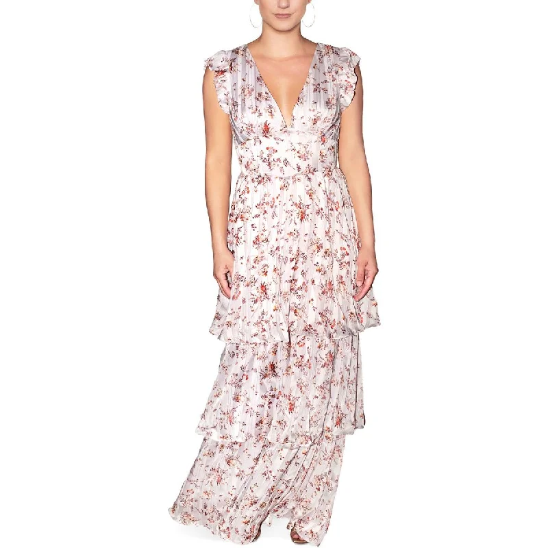 Amazing Deals Rachel Rachel Roy Womens Metallic Floral Maxi Dress