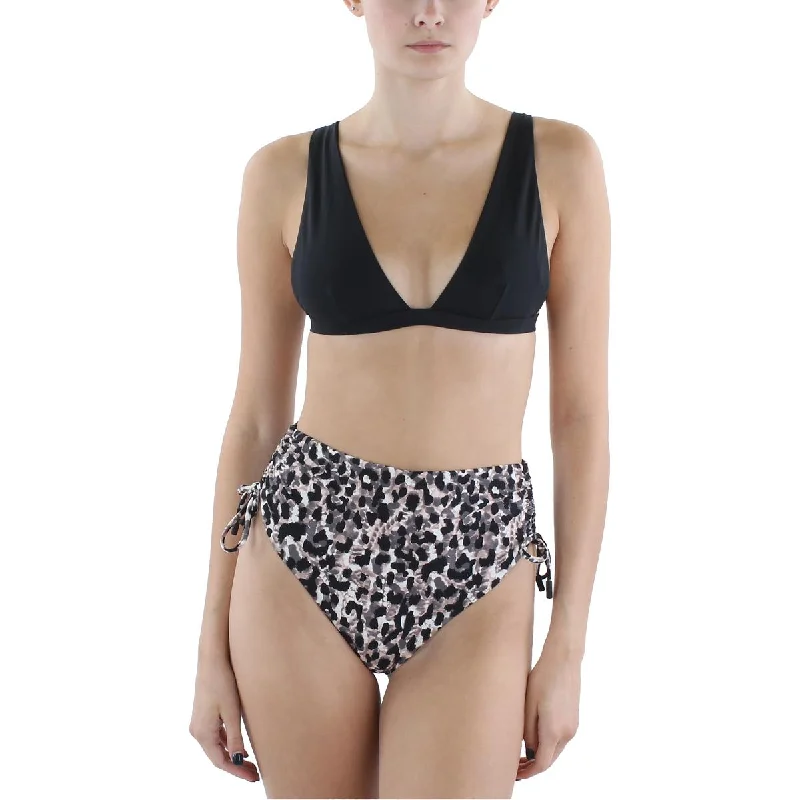 Price Rollback Red Carter Womens Leopard Print High Waist Swim Bottom Separates