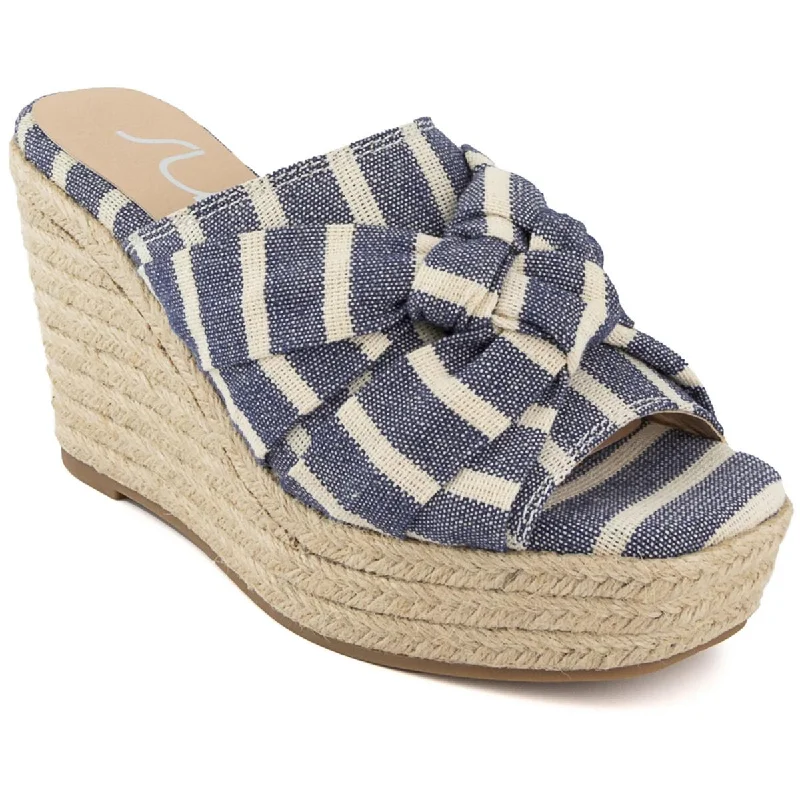 Limited Time Discount Sugar Womens Harlem Knot Front Canvas Espadrilles