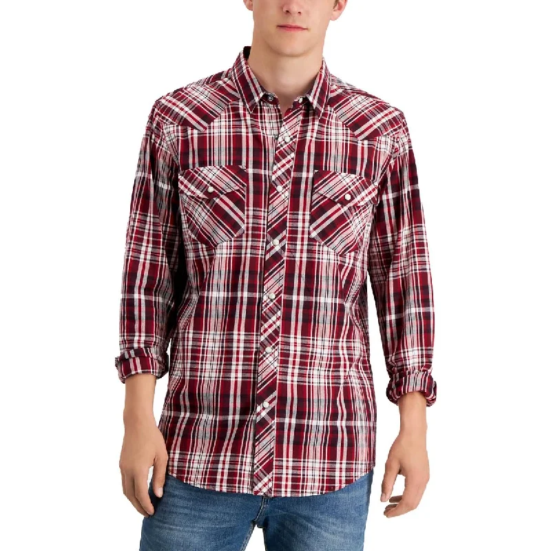 Act Fast Sun + Stone Mens Regular Fit Collared Western Shirt