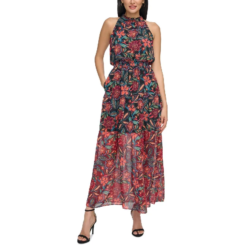 Special Promotion Vince Camuto Womens Smocked Long Maxi Dress