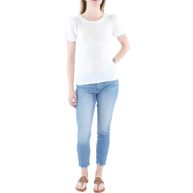 Year-End Clearance Z Supply Womens Alyce Crewneck Short Puff Sleeves T-Shirt