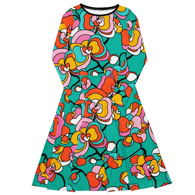 Crazy Deals JUBILEE mint - Midi dress with long sleeves and pockets