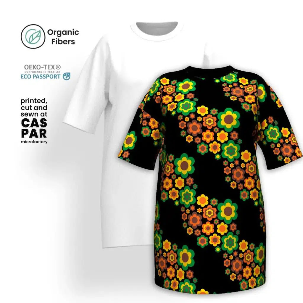 Unmissable Offer FLORA FOREVER retro - T-shirt dress (organic cotton)