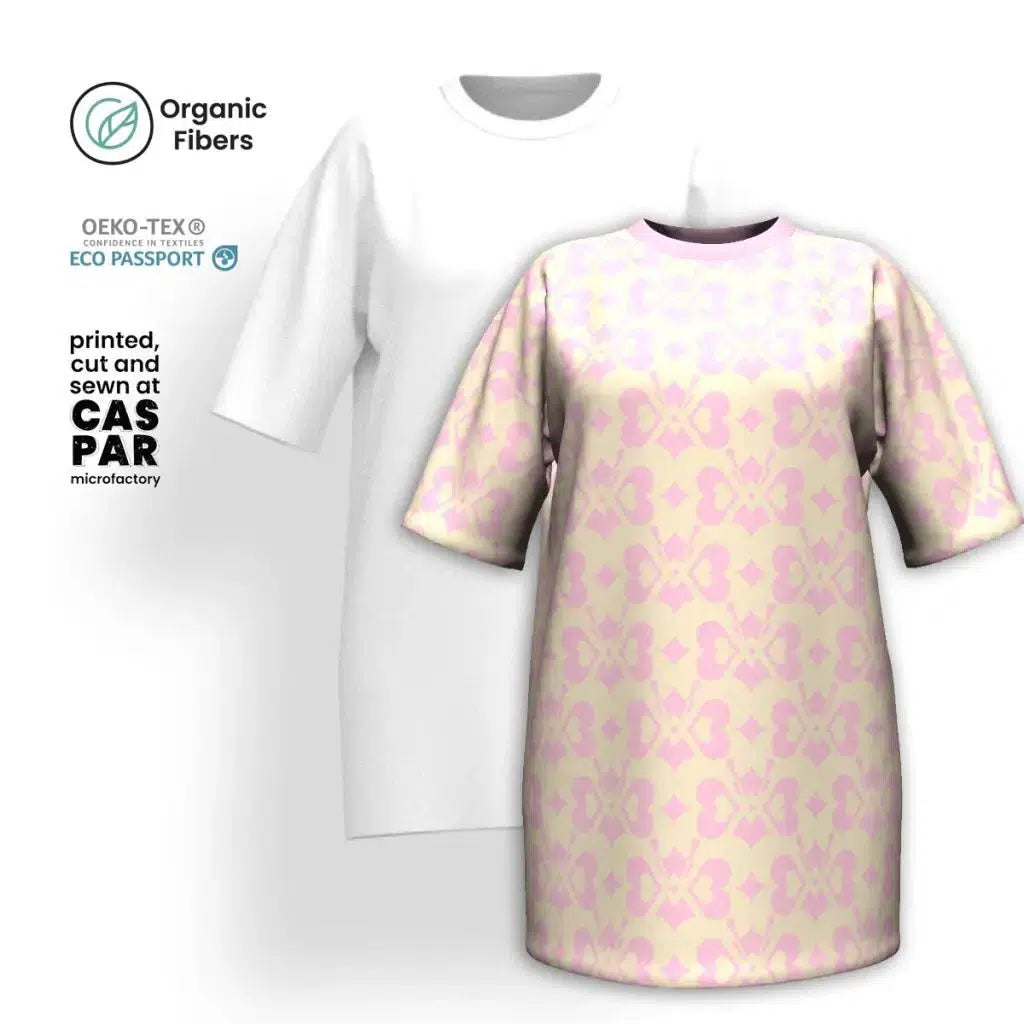 Extra Savings LOVE BUTTERFLY tender pink - T-shirt dress (organic cotton)