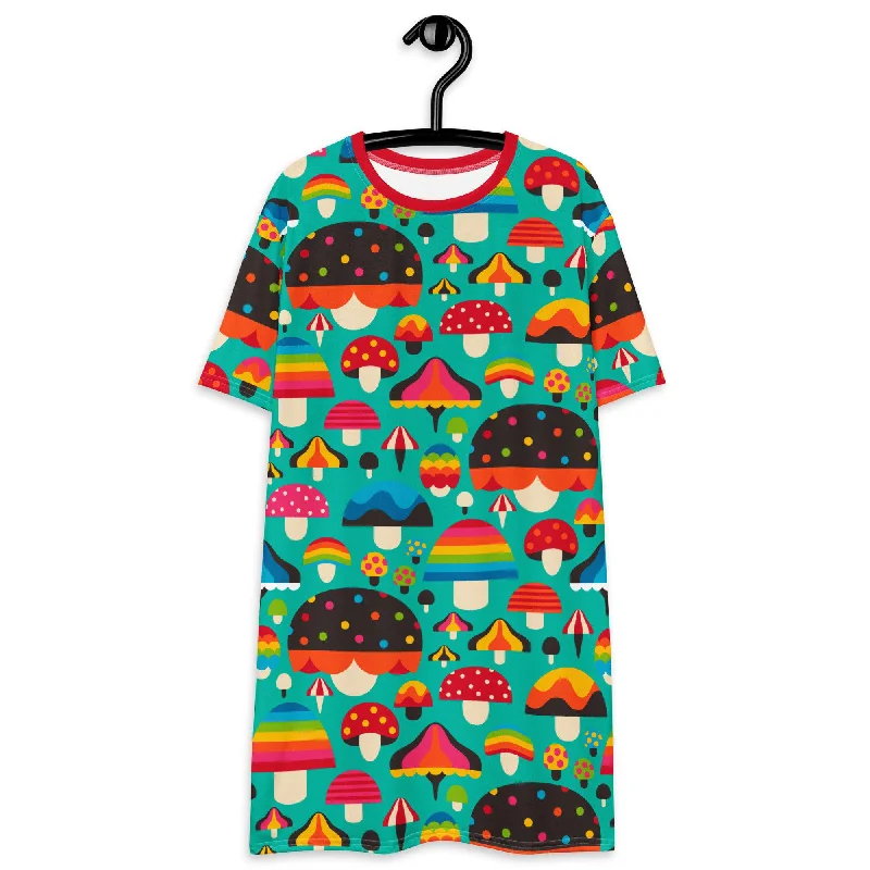 Overstock MUSHROOM MANIA mint - T-shirt dress
