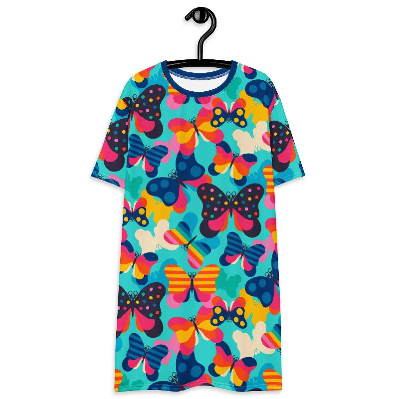 New Deals FLYRAVE turquoise - T-shirt dress
