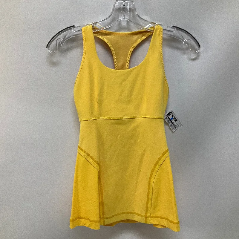 Deal Explosion Athletic Tank Top By Lululemon In Yellow, Size: 4