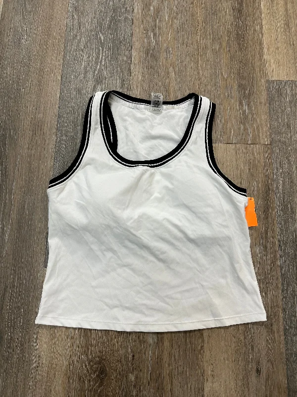 Weekend Deal Athletic Tank Top By Mono B In White, Size: L