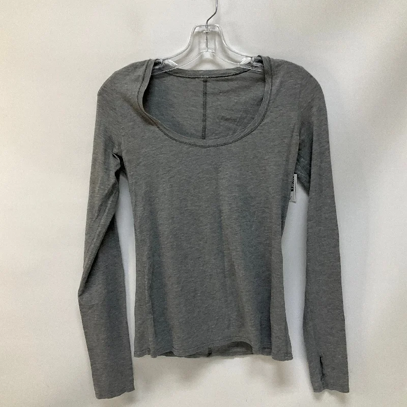 Deal Zone Athletic Top Long Sleeve Crewneck By Lululemon In Grey, Size: 6
