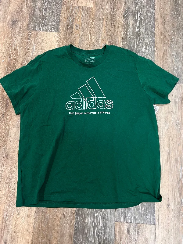 Must-Have Deals Athletic Top Short Sleeve By Adidas In Green, Size: 2x